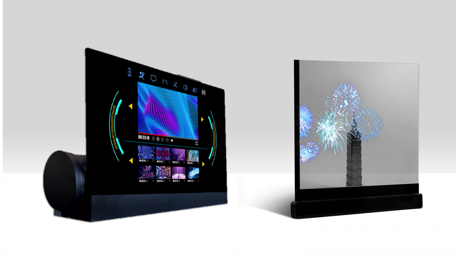 可卷式、折迭性、高透明